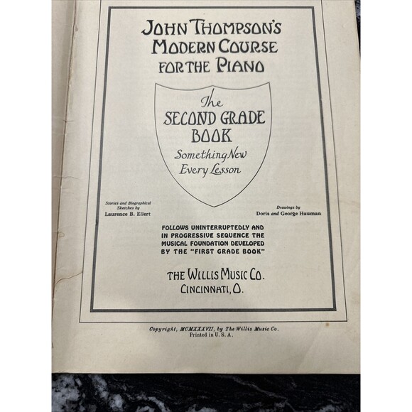 John Thompson's Modern Course for the Piano the Second Grade Book 1937 - Picture 10 of 14